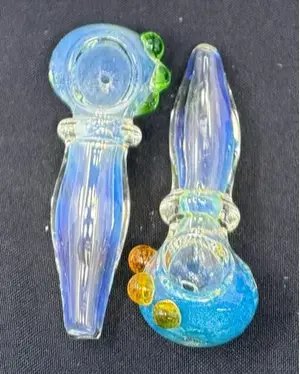 3 Inch Silver Fume Ridge Hand Pipe