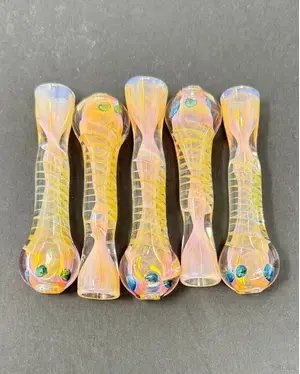 3.5 Inch Pink Fumed Inside Design One Hitter