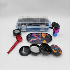 Metal Pipe Lighter Suitcase Kit Set