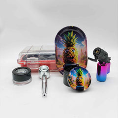 Metal Pipe Lighter Suitcase Kit Set