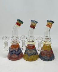10 Inch Wigwag Design Bend Mouthpiece Water Pipe