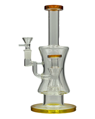 10 Inch Dual Beaker Straight Water Pipe | PuffBase