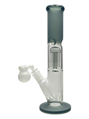 Sandblasted Tree Perc Straight Tube with Ashcatcher