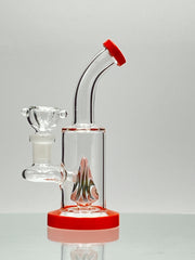 6 Inch Wigwag Cone Perc Color Flat Base Mini Rig