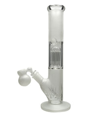 Sandblasted Tree Perc Straight Tube with Ashcatcher