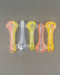 3 Inch Silver Twisting Art Hand Pipe