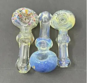 3 Inch Dotted Frit Hand Pipe