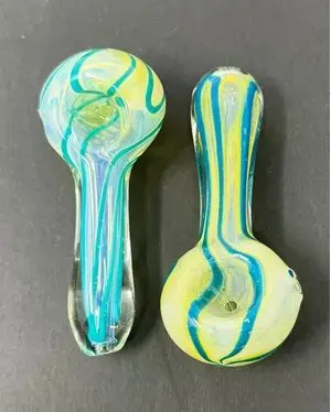 3 Inch Frit Fumed Spoon Pipe