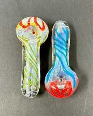 3 Inch Fume Inside Swirl Art Hand Pipe