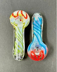 3 Inch Fume Inside Swirl Art Hand Pipe