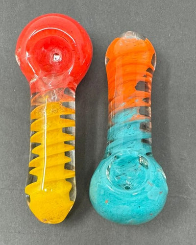 4 Inch Swirl Art Frit Hand Pipe