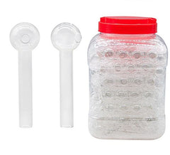 4" Heavy Clear Oil Burner 90Pcs Set on Jar