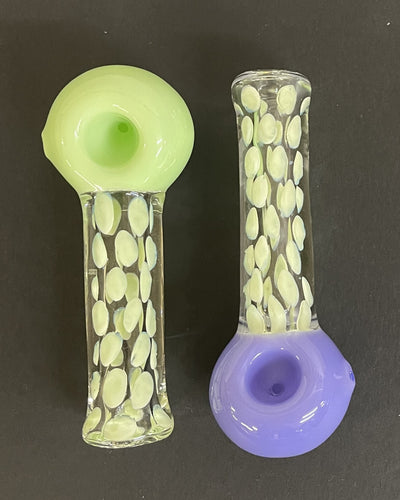 4 Inch Slime Bowl Slime Dotted Heavy Hand Pipe