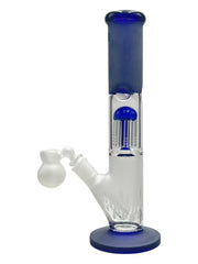 Sandblasted Tree Perc Straight Tube with Ashcatcher