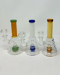 6 Inch Beaker Base Color Tube Straight Tube Rig