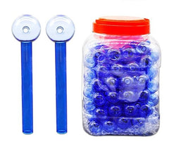 6" Heavy Blue Color Oil Burner 60Pcs Set on Jar
