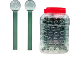 6" Heavy Lake Green Color Oil Burner 60Pcs Set on Jar
