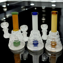 6 Inch Beaker Base Color Tube Straight Tube Rig: Compact, Stylish, and Reliable