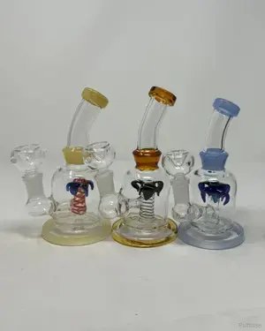 6 Inch Tree shape Perc Bend Mouthpiece Mini Water Pipe