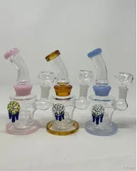 6 Inch Teardrop Pendent Showerhead Perc Bend Mini Water Pipe