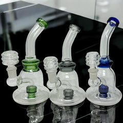 7 Inch Beaker Base Showerhead Perc Rig: Compact Size, Superior Filtration