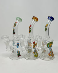 8 Inch Drum Shape Decal Water Pipe