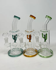 8 Inch Cactus Perc Bend Water Pipe
