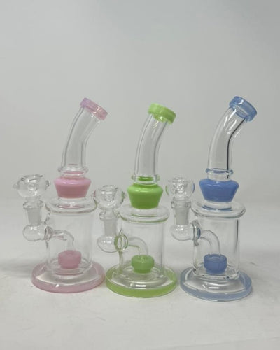 8 Inch Flat Base Circ Perc Water Pipe