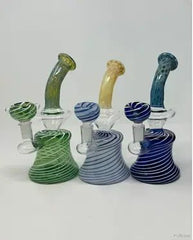 8 Inch Color Tube Spiral Design Water Pipe