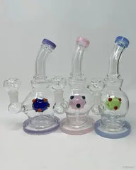 8 Inch Round Corona Perc Bend Mouthpiece Water Pipe