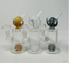 8 Inch Octopus Head Circ Perc Side Car Rig