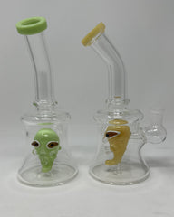 9 Inch Skull Perc Water Pipe