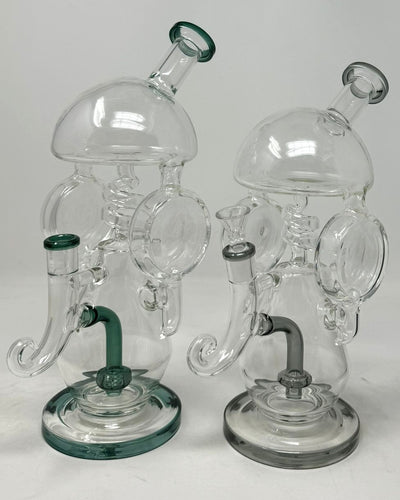 Fancy Dual Chamber Alien Head Bong