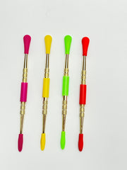 Gold Color Silicone Sleeve 50 Pcs Set Metal Dab Tool