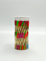 Gold Color Silicone Sleeve 50 Pcs Set Metal Dab Tool