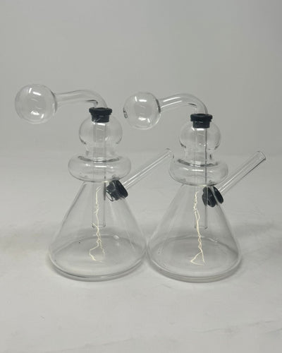 Bulbous Shape 3Pcs Dab Oil Rig