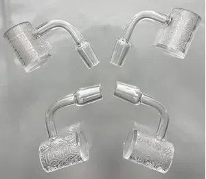 14MM Male Joint 2MM  Full Carving Quartz Banger