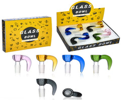 Color Cup Shape Horn Handle Bowl with Screen Display Set 8 Pcs Set