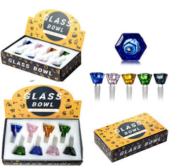 Diamond Cut Color Bowl Display Set 8 Pcs Set