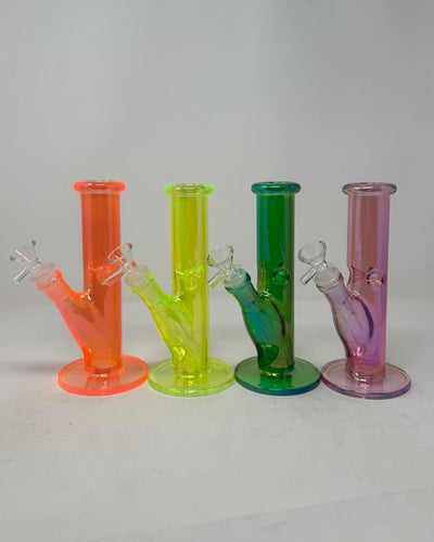 8 Inch UV Straight Tube Bong