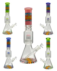 16 Inch Wig Wag Beaker Bong with Metrix Perc