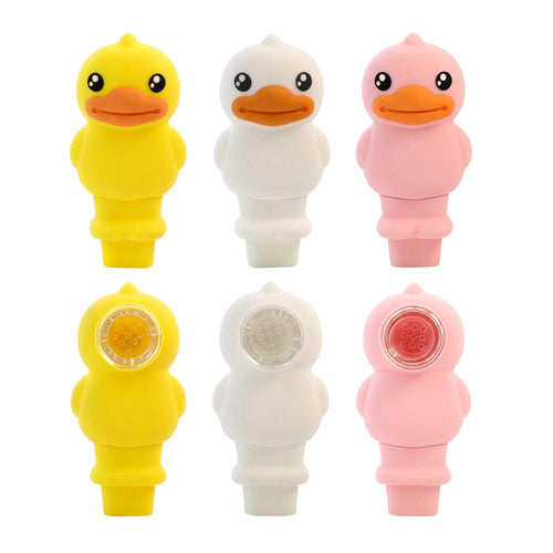 Silicone Duck Hand Pipe
