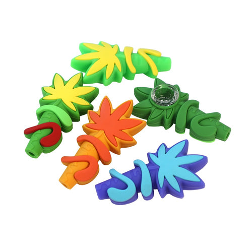 Silicone Leaf Hand Pipe