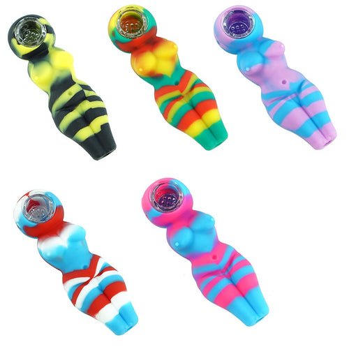 Silicone Nude Lady Hand Pipe