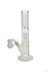 Sandblasted Tree Perc Straight Tube with Ashcatcher