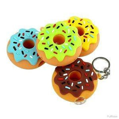 Silicone Donut Hand Pipe with Key Chain