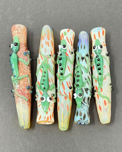 4 Inch Lizard Design Frit One Hitter