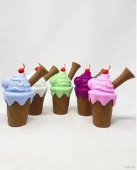 Ice Cream Shape Silicone Water Pipe