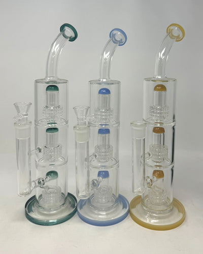 Triple Chamber Metrix Perc Bend Water Pipe