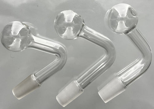14MM Male Joint Glass on Glass Clear Oil Burner